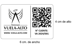 Placa con medidas